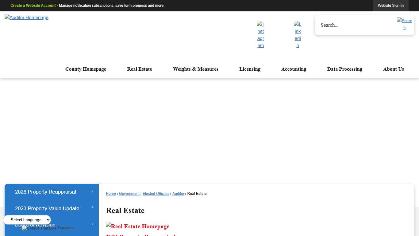 Real Estate Montgomery County, OH - Official Website