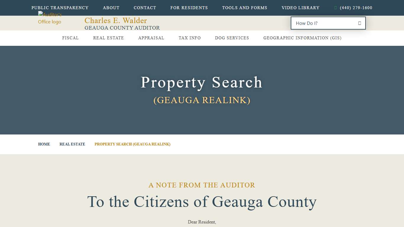 Property Search (Geauga REALink) |
